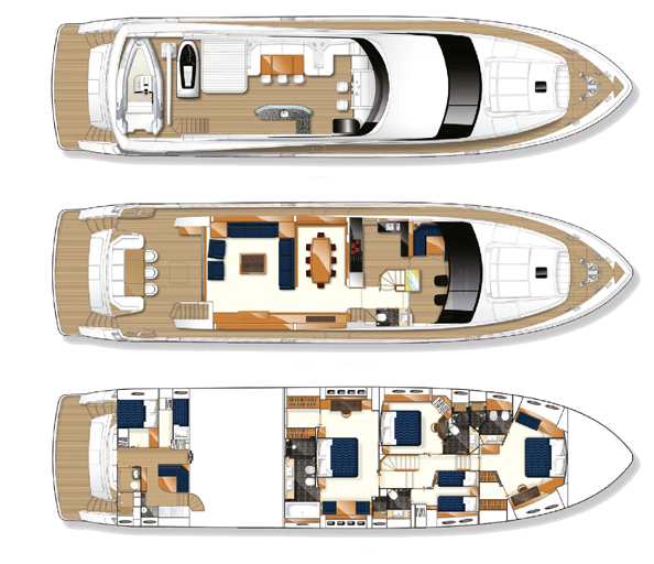 location du yacht Princess 95