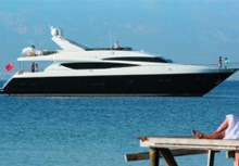Location yacht Princess 95