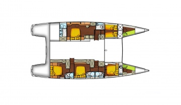 Sailboat FOUNTAIN PAJOT 63 - Boat picture